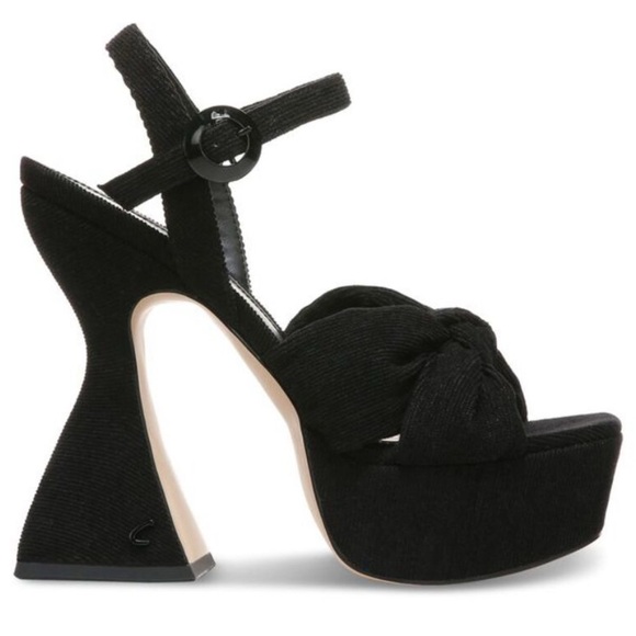 Circus by Sam Edelman Audrea Black Ankle Strap Platform Sandals - Picture 3 of 4